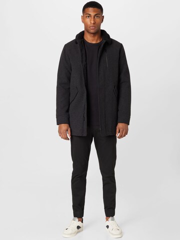 INDICODE JEANS Between-Season Jacket in Black