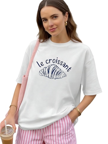 T-shirt GORHEY en blanc : devant