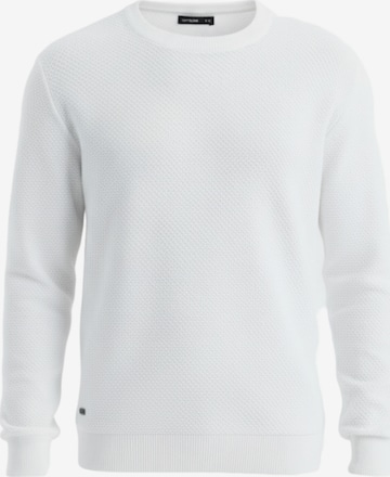 Ombre Pullover 'OM-SWSW-0110' in Weiß: Vorderseite