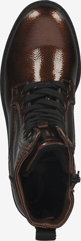 TOM TAILOR Lace-Up Ankle Boots in Bronze