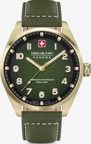 SWISS MILITARY HANOWA Analoog horloge 'Greyhound' in Brons: voorkant