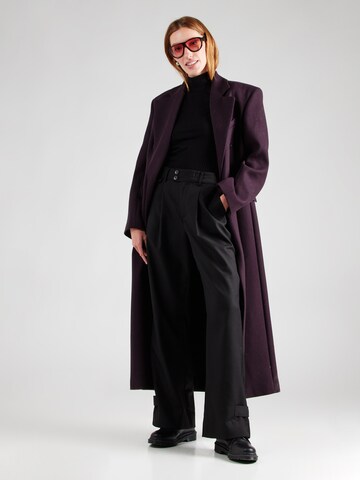 Wide leg Pantaloni con pieghe 'Joann' di Noella in nero