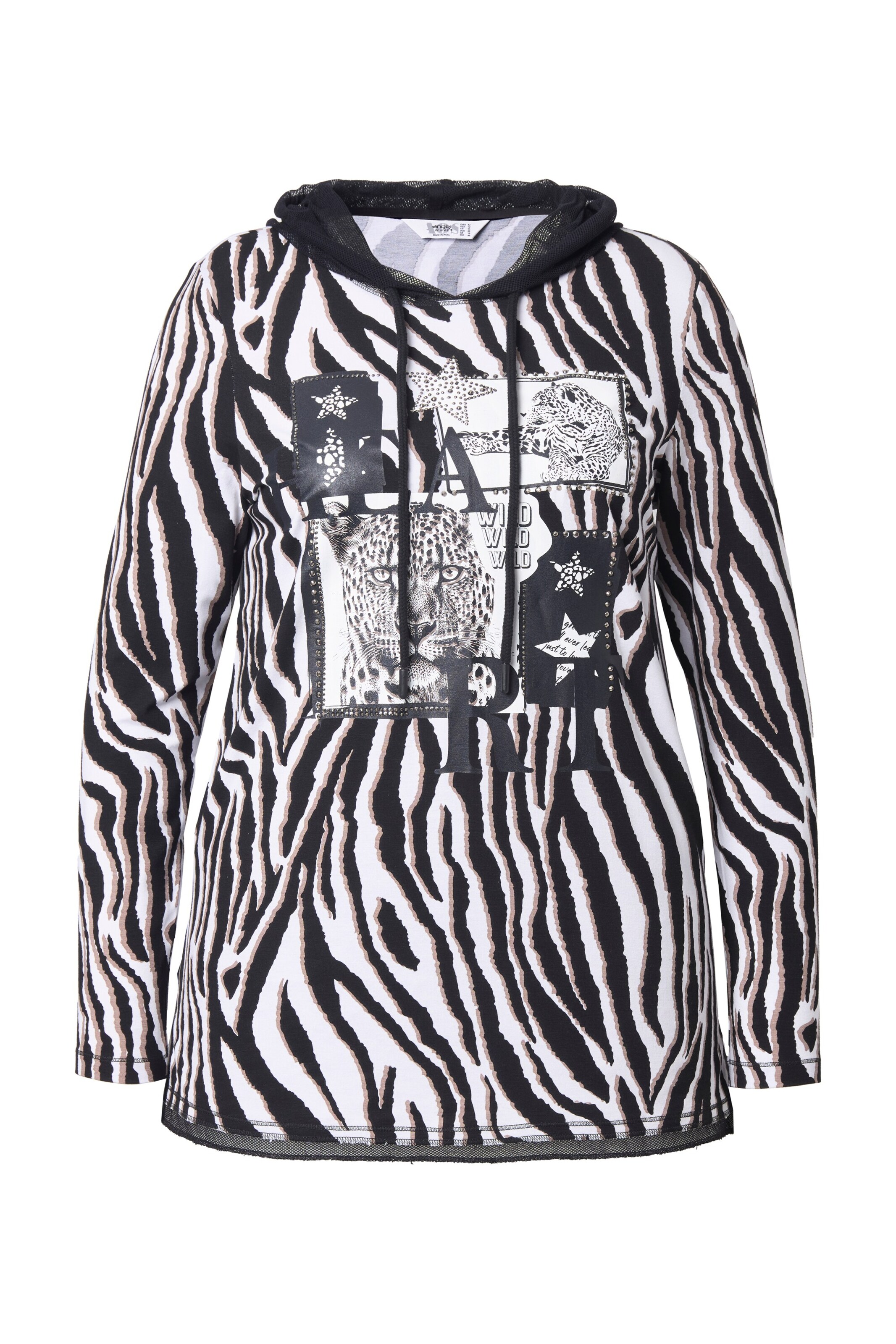 Angel of Style Hoodie in Schwarz: Vorderseite