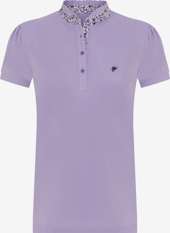 DENIM CULTURE Koszulka 'Pam' w kolorze fioletowy: przód
