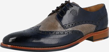 MELVIN & HAMILTON Lace-Up Shoes 'Martin 15' in Blue: front