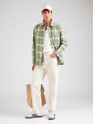 Tommy Jeans Regular Fit Hemd in Grün