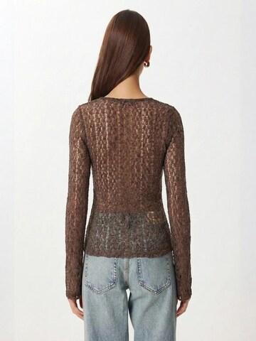 Happiness İstanbul - Blusa 'Blusen' em castanho