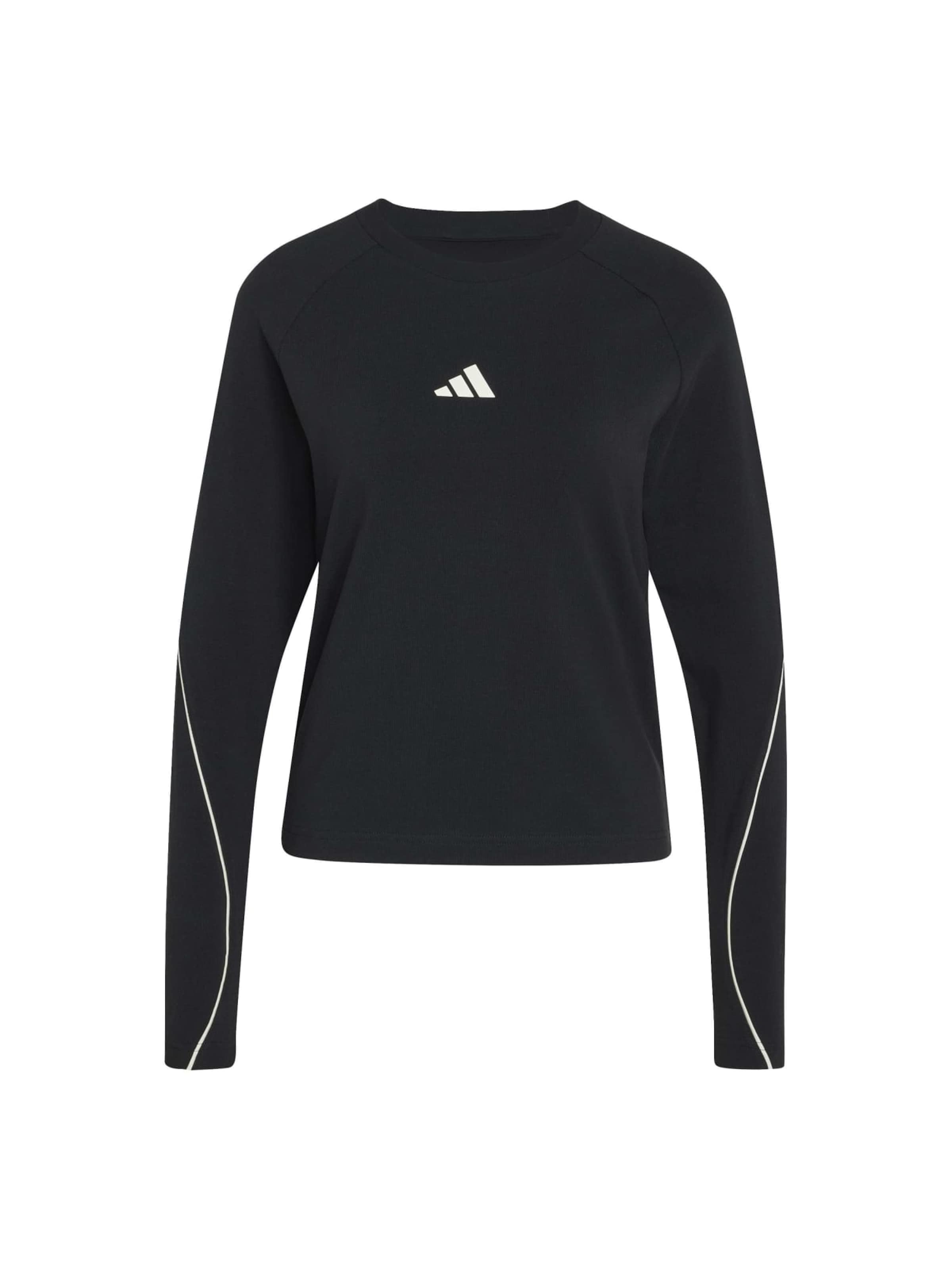 ADIDAS SPORTSWEAR Функционална тениска 'STADIUM LS' в черно: отпред
