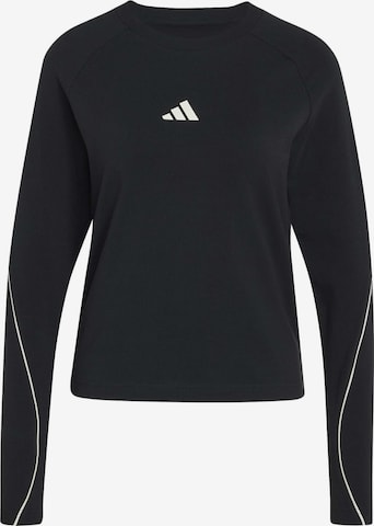 ADIDAS SPORTSWEARTehnička sportska majica 'STADIUM LS' - crna boja: prednji dio