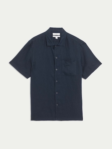 Marks & Spencer Comfort fit Button Up Shirt in Blue