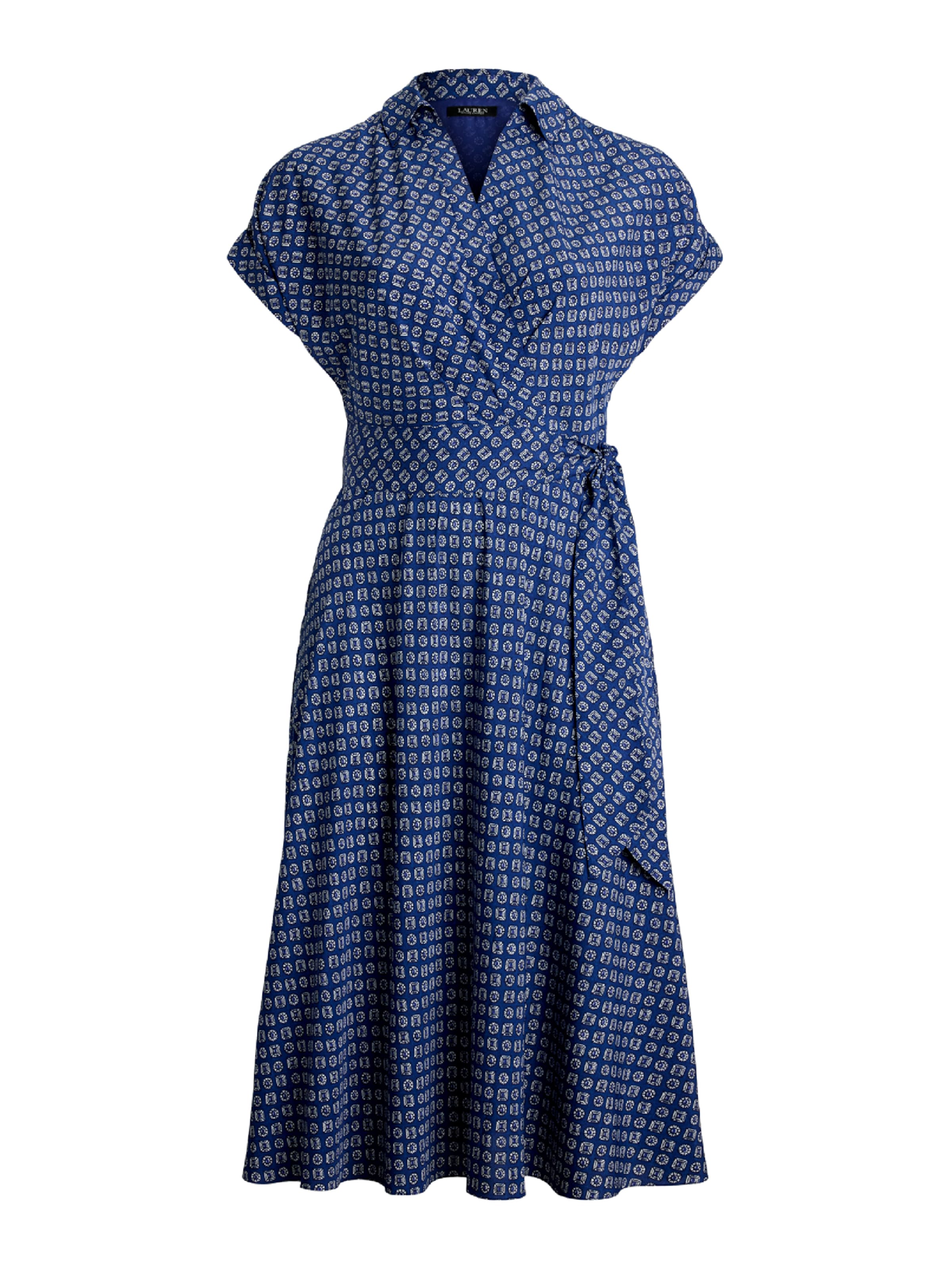 Lauren Ralph Lauren Plus Blousejurk &#x27;FRATILLIO&#x27; in Blauw: voorkant