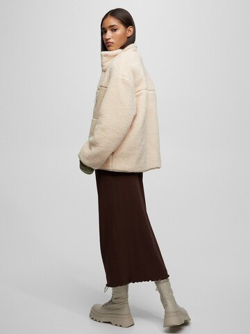 Pull&Bear Fleecejacka i beige