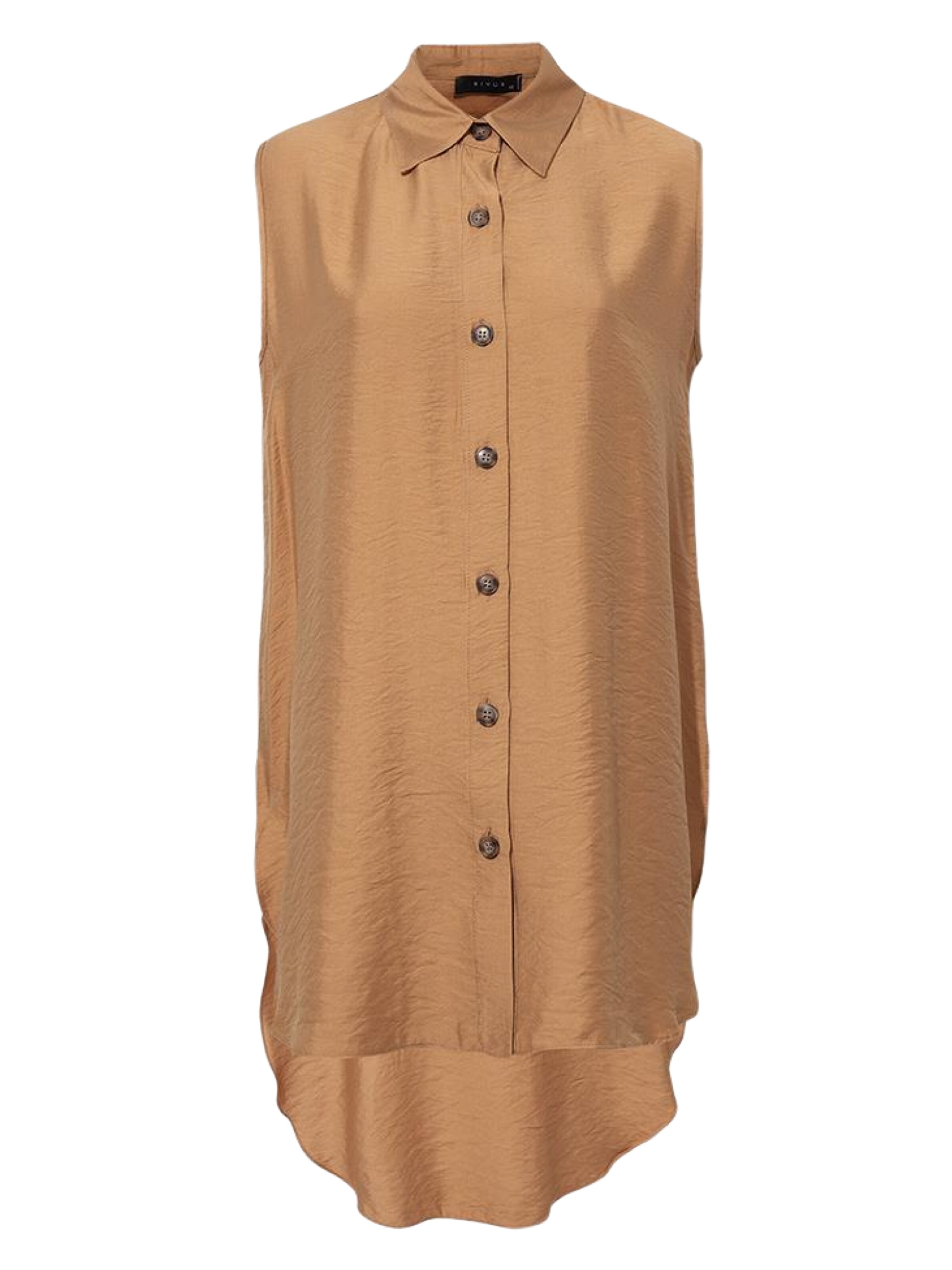 Rivus Blouse in Beige: voorkant