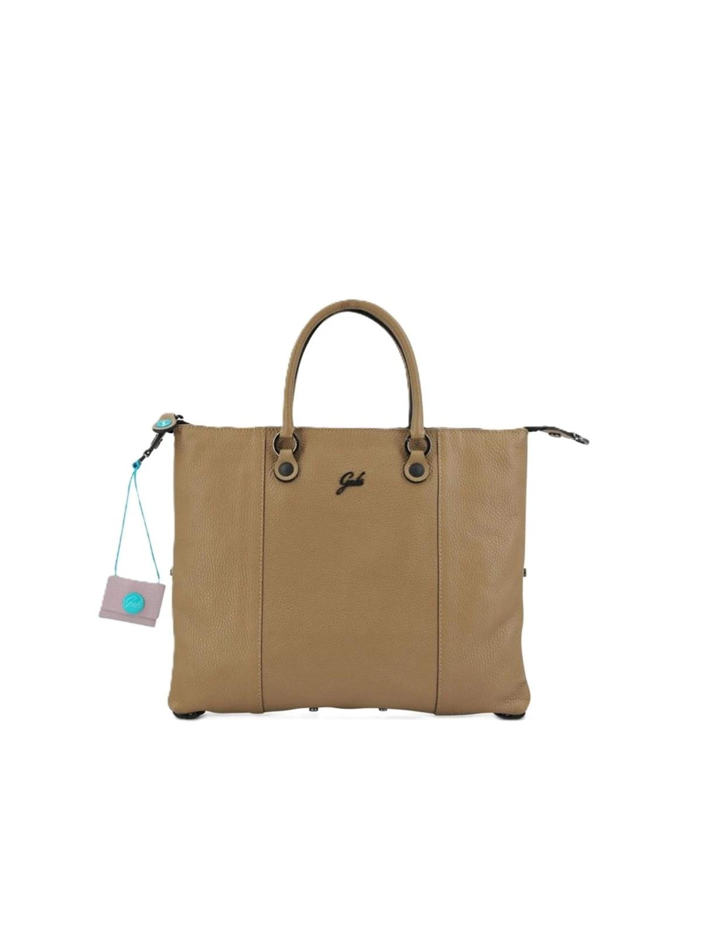 Gabs Shoulder Bag 'G3 plus bull black M' in Beige: front