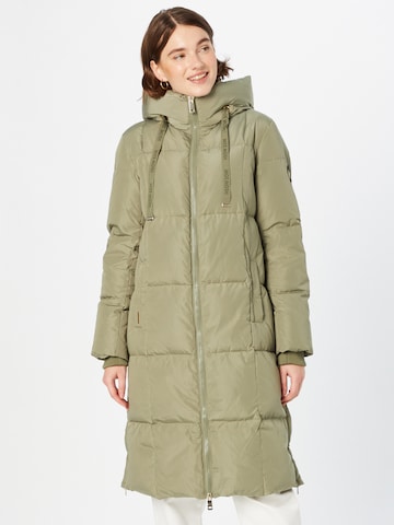 MOS MOSH Winter Coat in Green: front