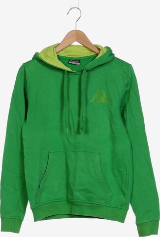 KAPPA Sweatshirt & Zip-Up Hoodie in S in Green: front