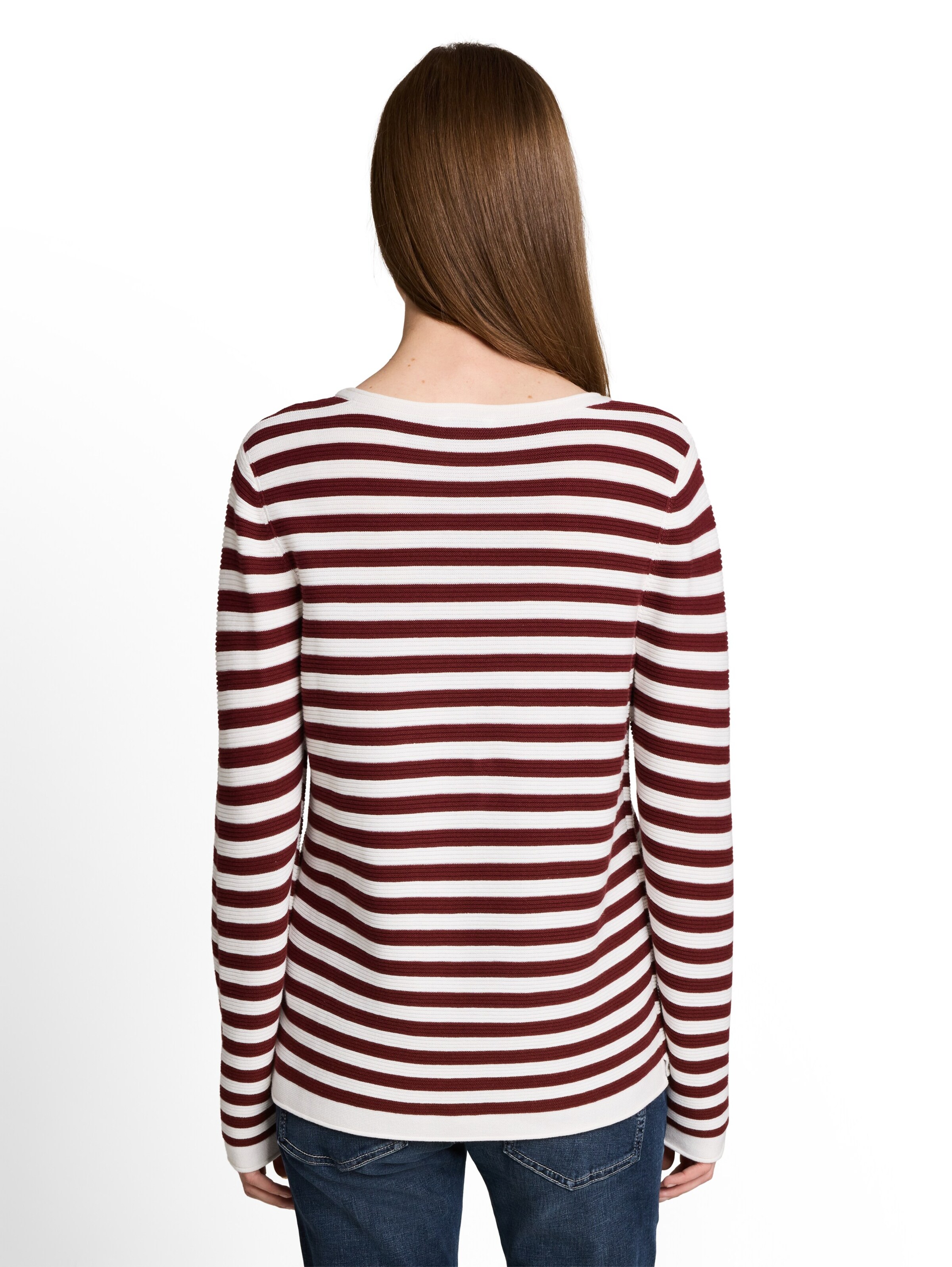 TOM TAILOR Sweter 'Ottoman' w kolorze fioletowy