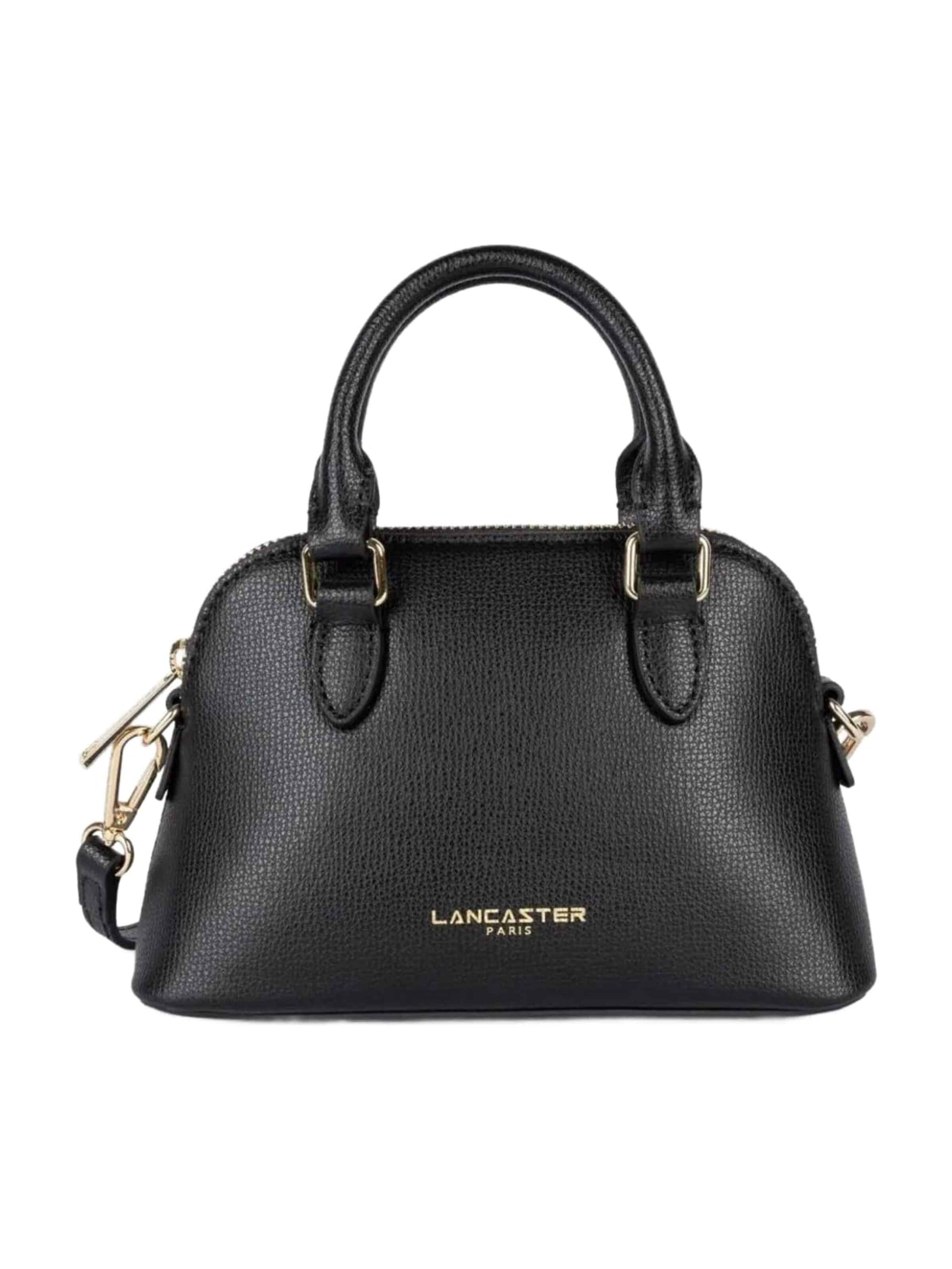 Sacs à main 'Lancaster Sac demi lune Zippé S Sierra Jia Noir' LANCASTER Paris en noir : devant