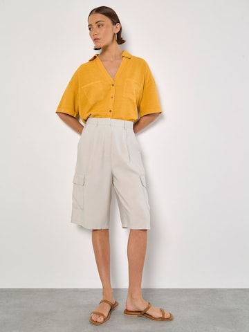 Loosefit Pantalon Apricot en beige