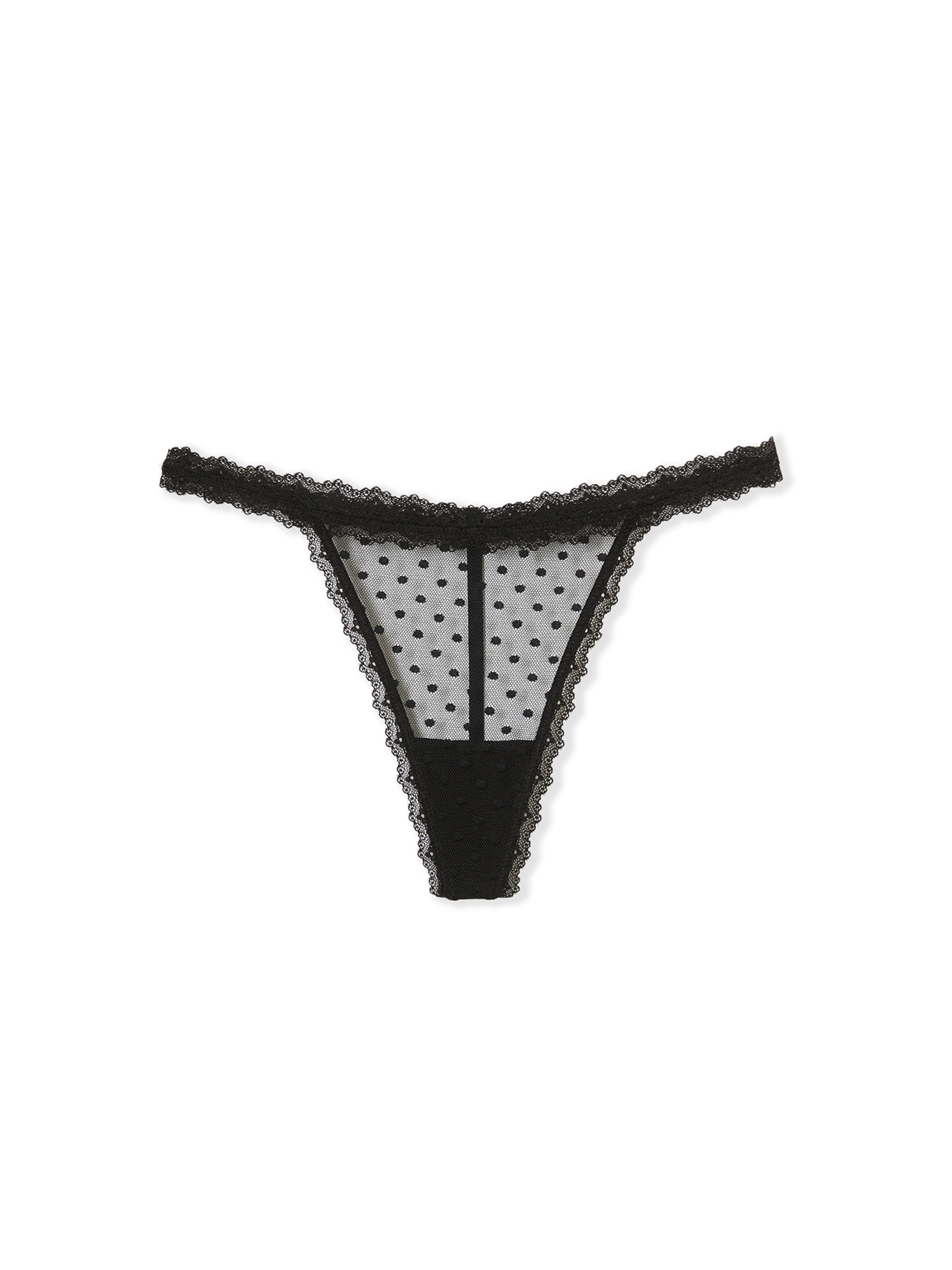 ETAM Thong 'Tara' in Black: front