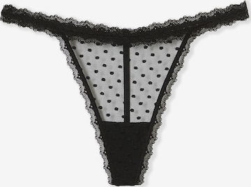 ETAM Thong 'Tara' in Black: front