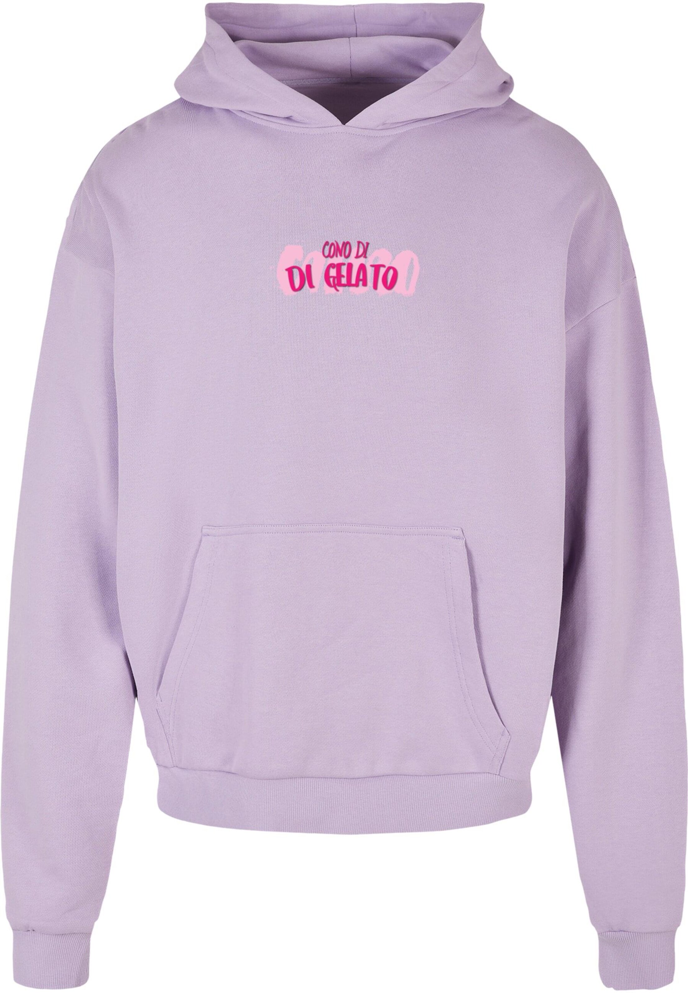 Merchcode Sweatshirt 'Cono Di Gelato' in Lila: voorkant