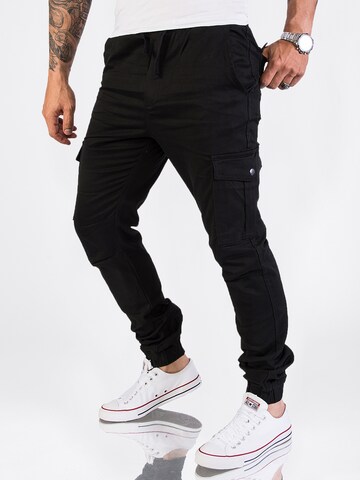 Rock Creek Tapered Cargohose in Schwarz