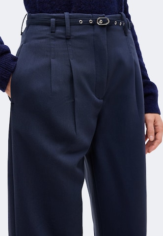 Wide leg Pantaloni con pieghe 'SLOANE' di Abercrombie & Fitch in blu