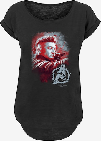 T-shirt 'Marvel Avengers Endgame Hawkeye Brushed' F4NT4STIC en noir : devant