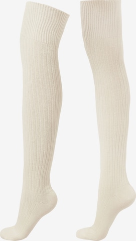 CALZEDONIA Kniestrümpfe in Weiß: Vorderseite