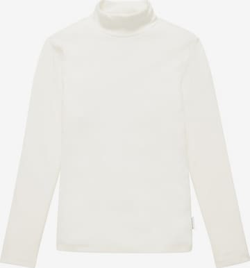 T-Shirt TOM TAILOR en blanc : devant