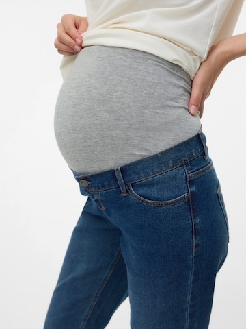 MAMALICIOUS Flared Jeans 'MLEDINA' in Blue