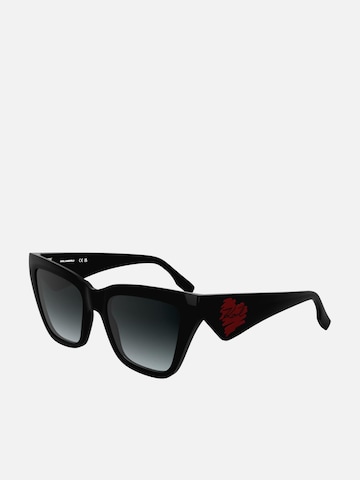 Karl Lagerfeld Zonnebril in Zwart: voorkant