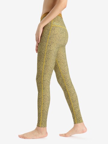 ICEBREAKER Skinny Workout Pants 'Oasis' in Yellow