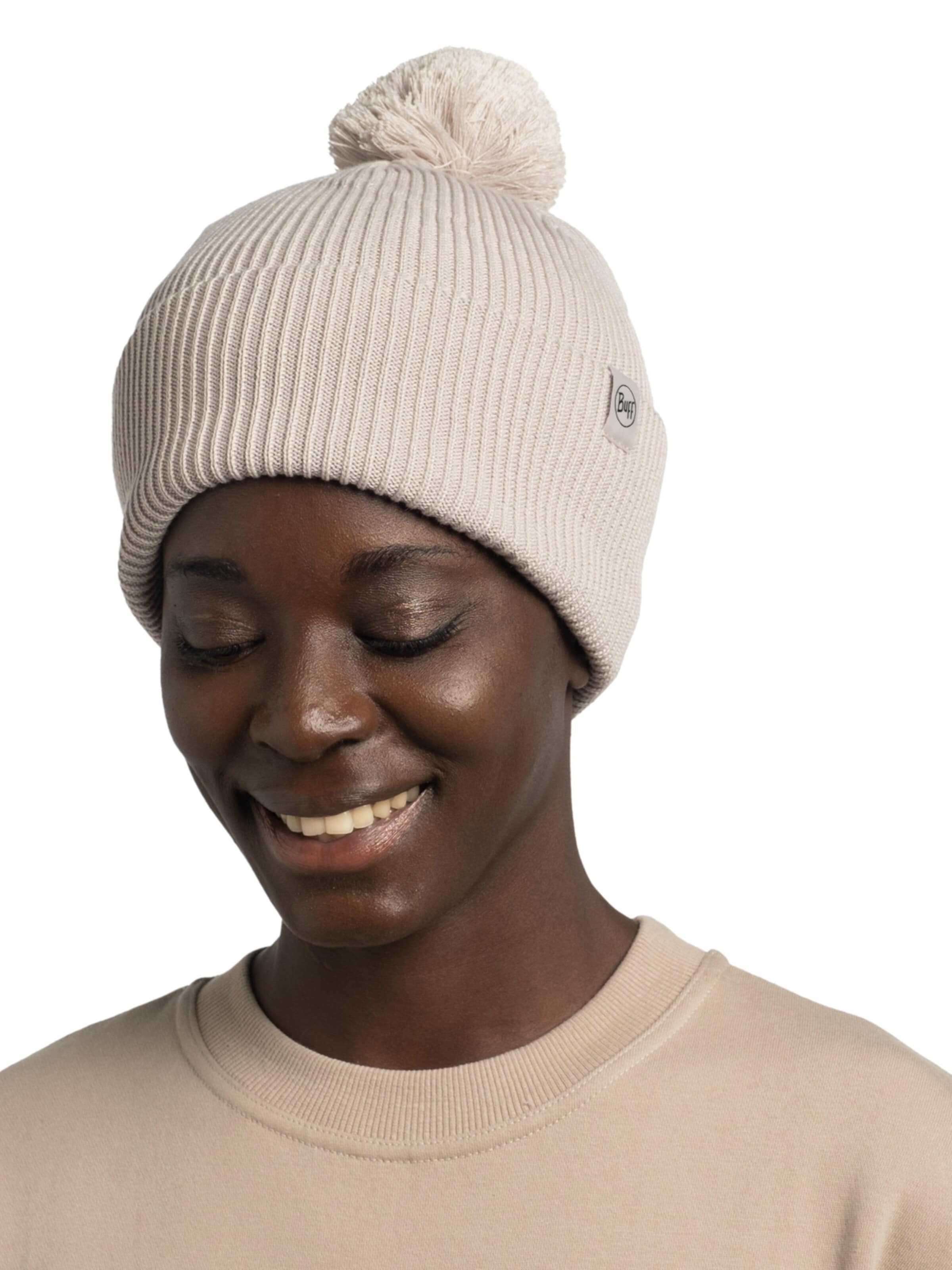 BUFF Muts 'Buff Knitted Renvi Beanie' in Grijs: voorkant