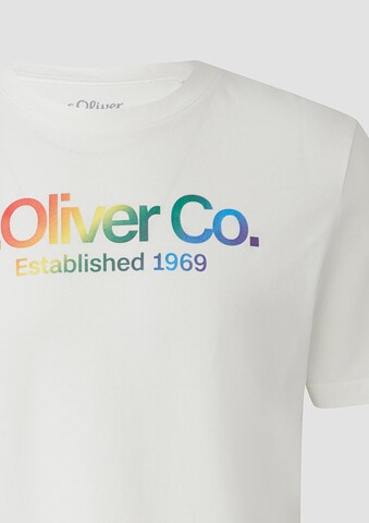 T-Shirt s.Oliver en blanc