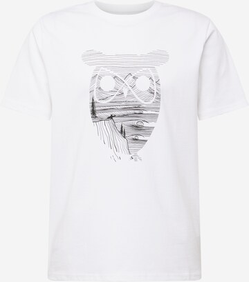 T-Shirt KnowledgeCotton Apparel en blanc : devant