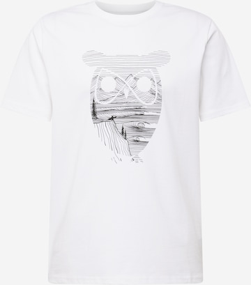 KnowledgeCotton Apparel T-Shirt (GOTS) in Weiß: predná strana