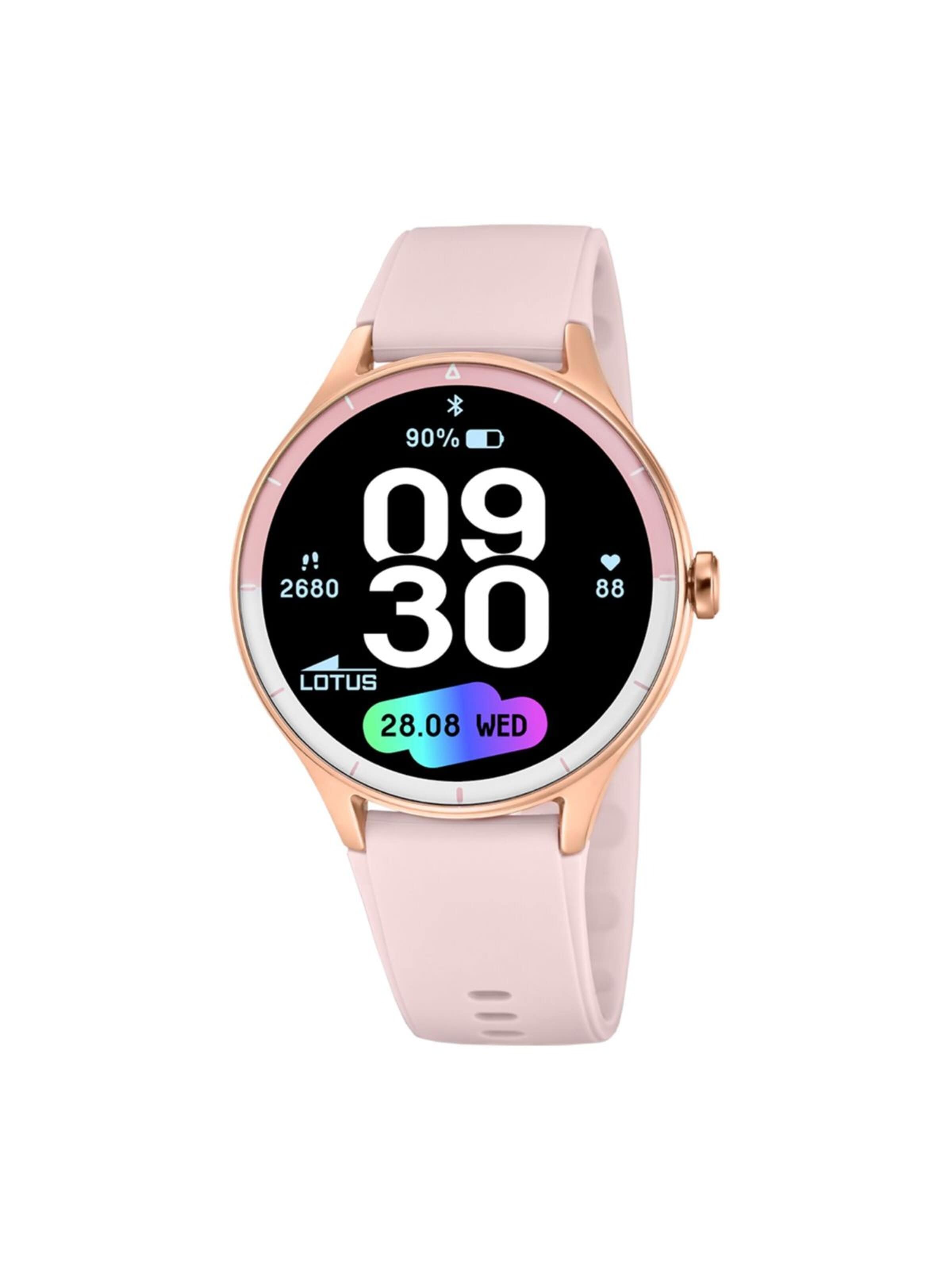 Lotus Digitaal horloge in Roze: voorkant