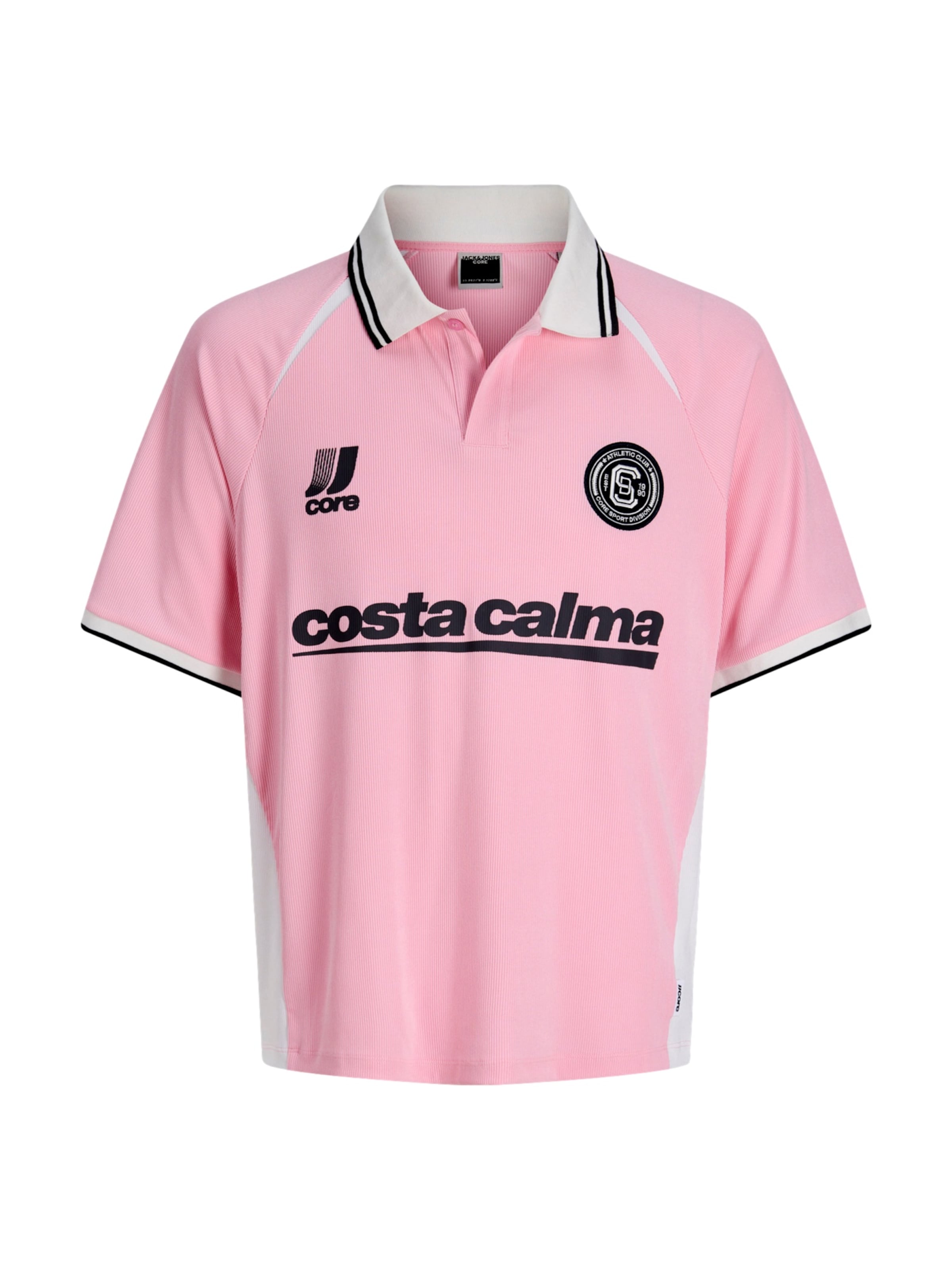 Jack & Jones Junior Koszulka 'JCOCLUB' w kolorze jasnoróżowy / czarny / białym, Podgląd produktu