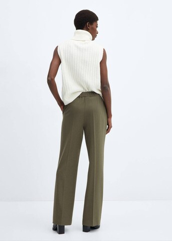 MANGO Regular Pleated Pants 'Cindy' in Green