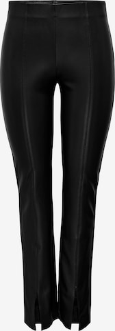 Coupe slim Leggings 'Livia' ONLY en noir : devant