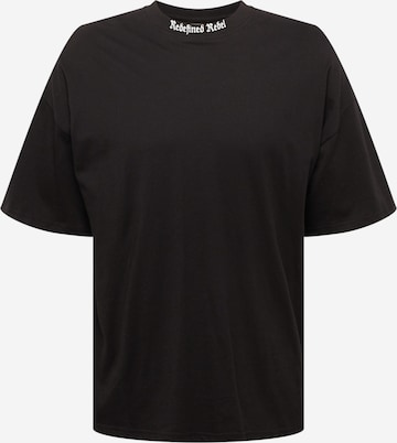 Redefined Rebel Тениска 'Aldo' в черно: отпред