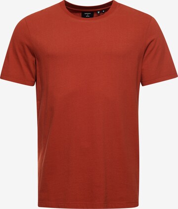 T-Shirt 'Essential' Superdry en rouge : devant