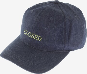 Closed Hat & Cap in One size in Blue: front