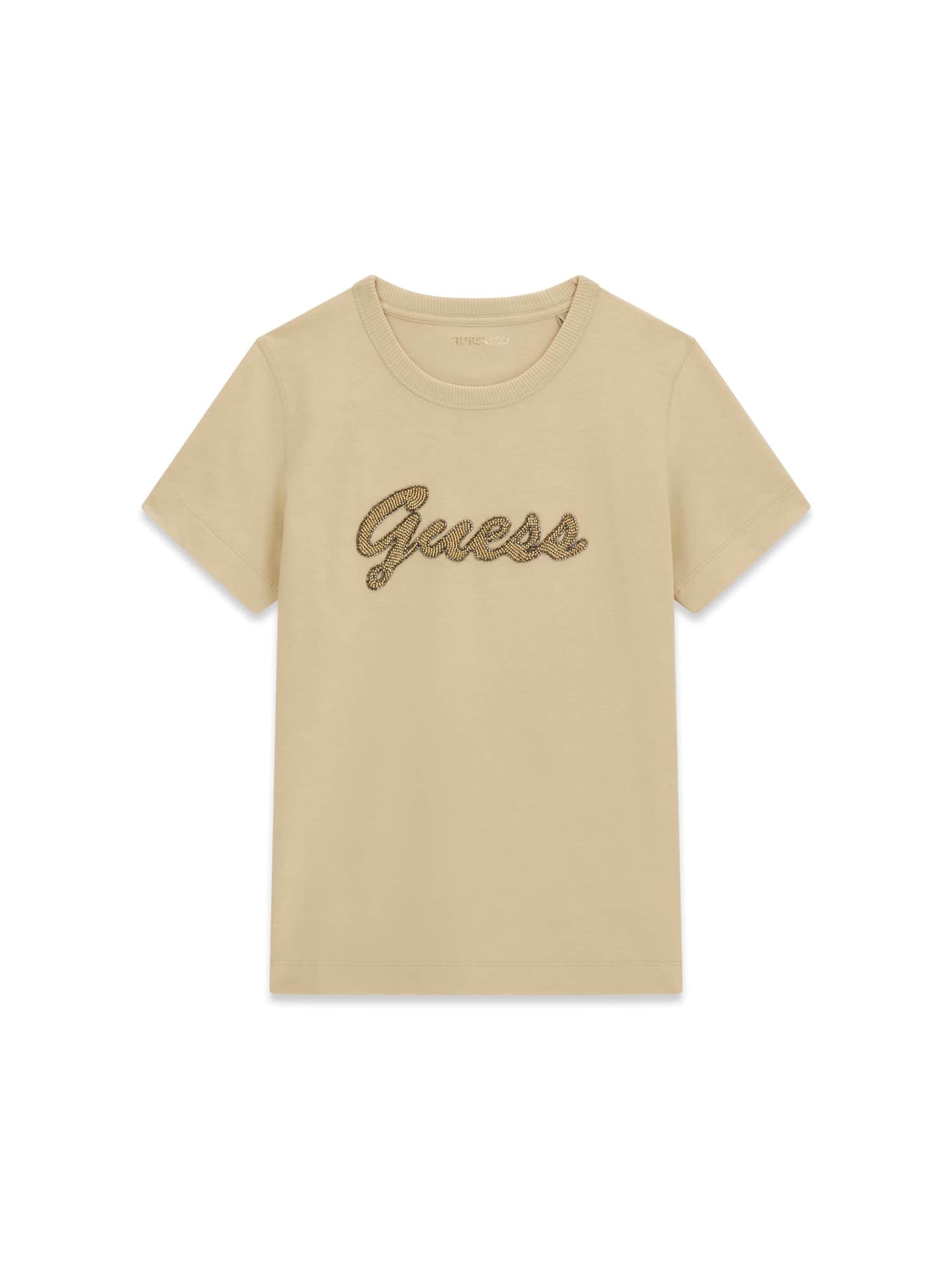 GUESS T-Shirt in Beige: Vorderseite