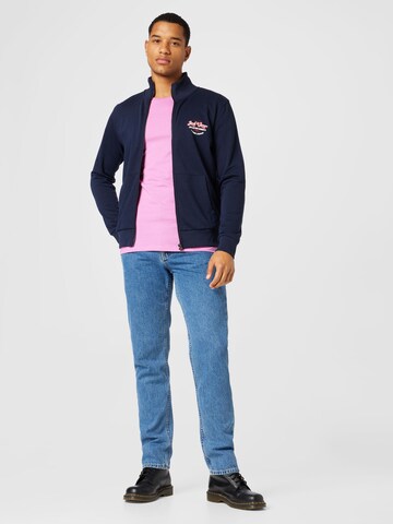 JACK & JONES - Casaco em moletão 'ANDY' em azul