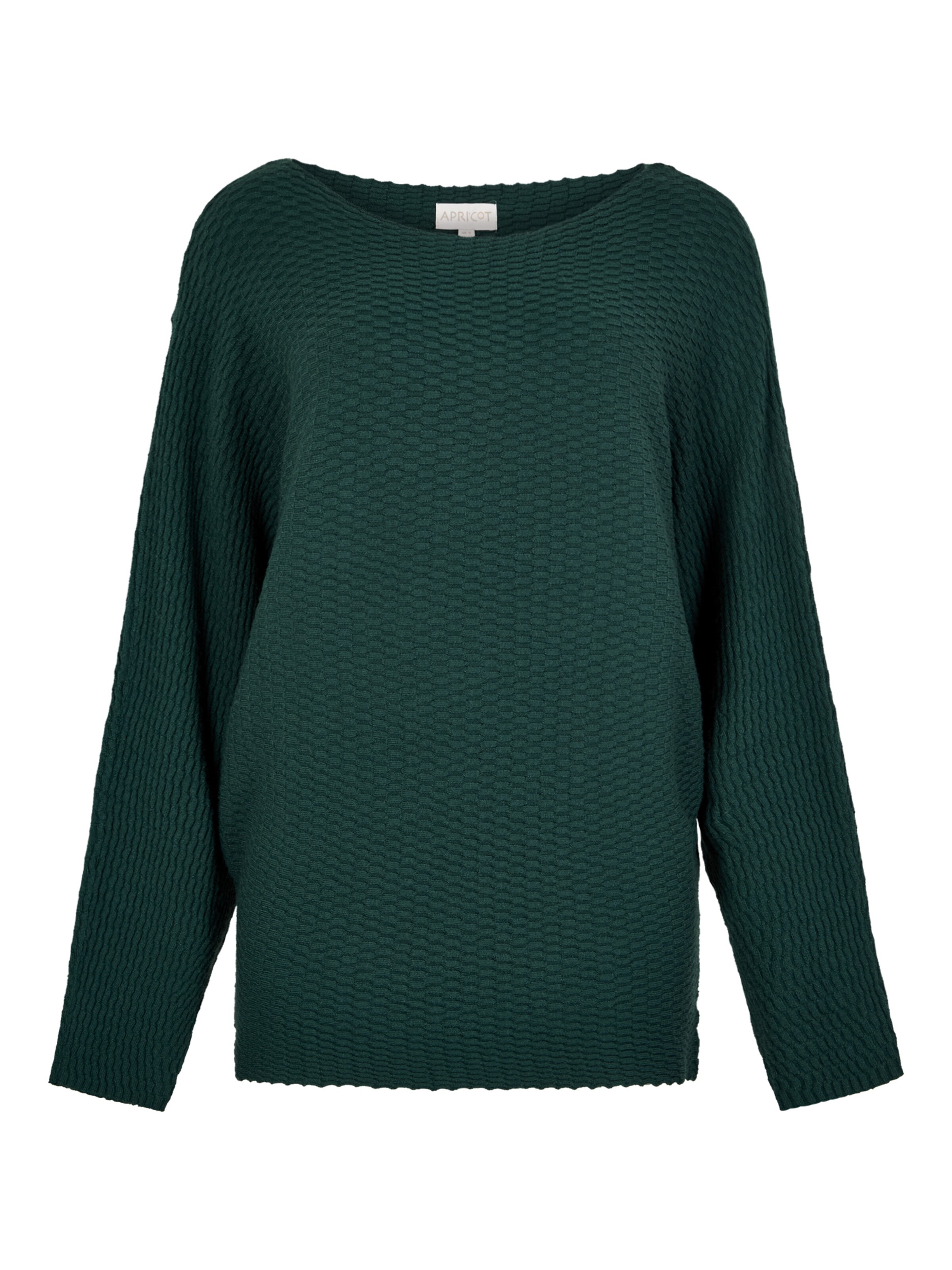 Apricot Textured Knit Lightweight Jumper ' ' in Grün: Vorderseite