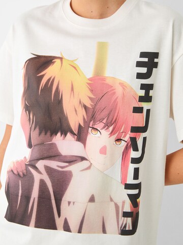 T-shirt Bershka en blanc