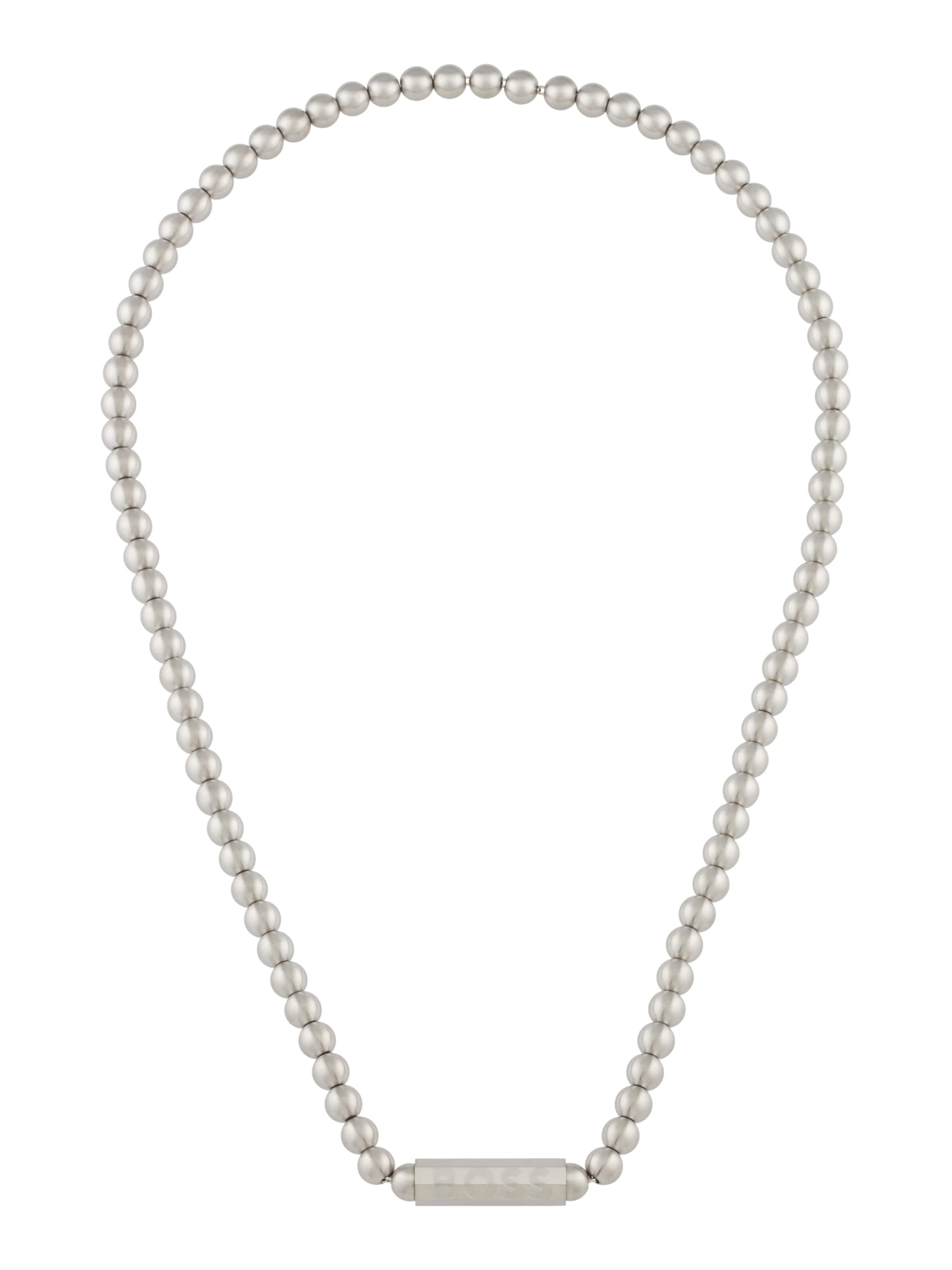 BOSS Цепочка 'SPHERE' в Серебристый: спереди